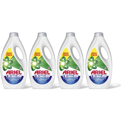 pdp-image-Ariel Vloeibaar+ active wasmiddel 4-pack