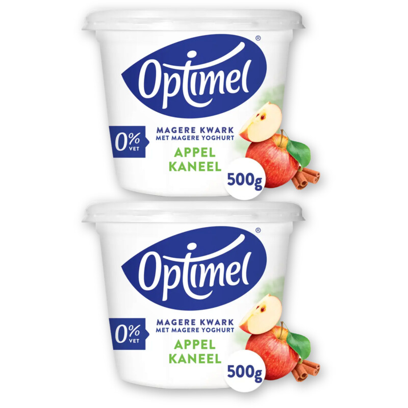 Optimel Magere kwark appel kaneel 2-pack