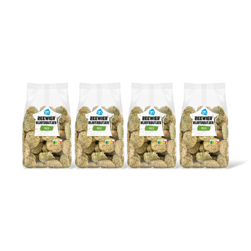 Zeewier rijstzoutjes mild 4-pack