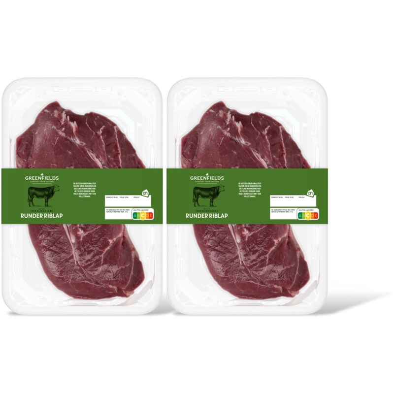 AH Greenfields Runder riblap 2-pack