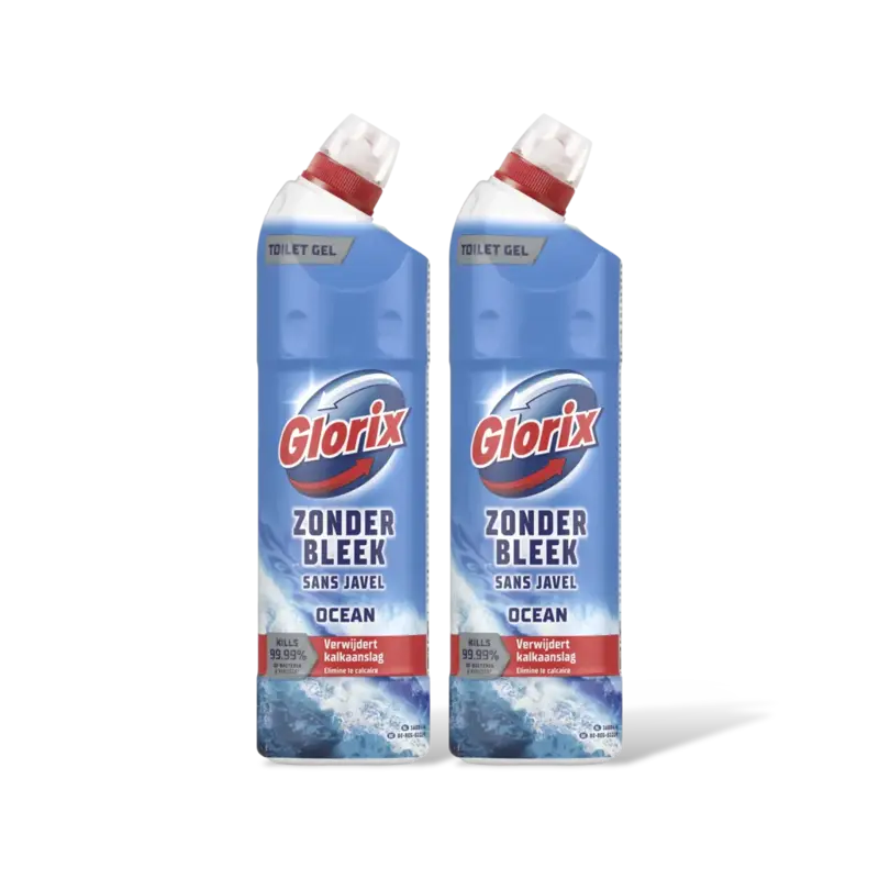 Glorix Toiletreiniger ocean zonder bleek 2-pack
