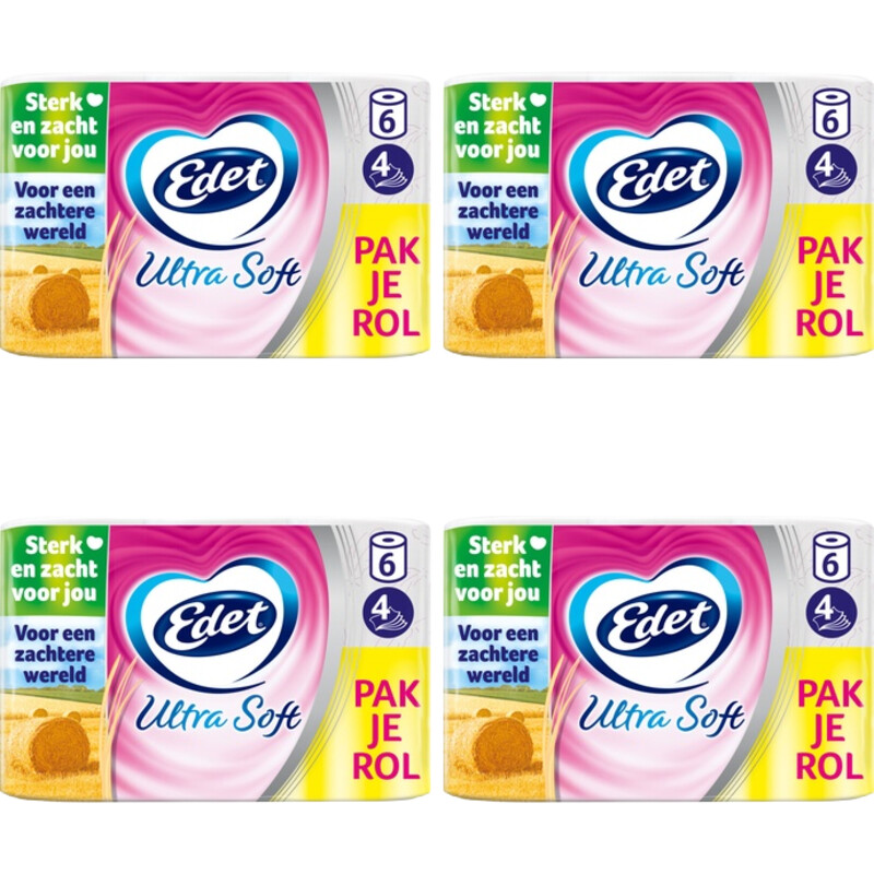 Een afbeelding van Edet Ultra Soft Toiletpapier 4-pack