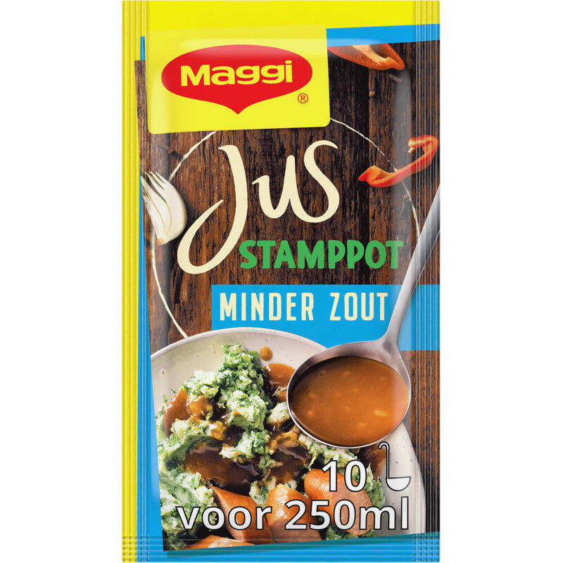 Een afbeelding van Maggi Jus stamppot minder zout
