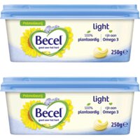 Een afbeelding van Becel Light palmolievrij 250 gram 2-pack