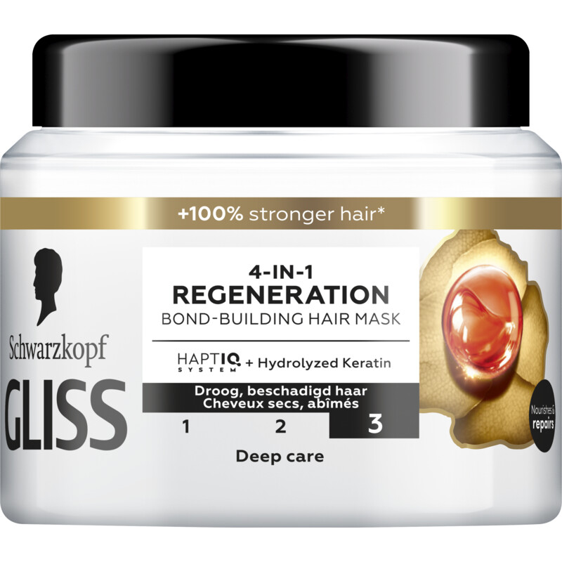 Een afbeelding van Gliss 4-in-1 regeneration hair mask