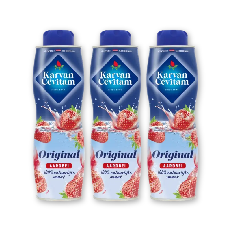 Karvan Cévitam Original aardbei siroop 3-pack
