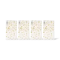 AH Tafellaken goud stip 138x220cm 4-pack
