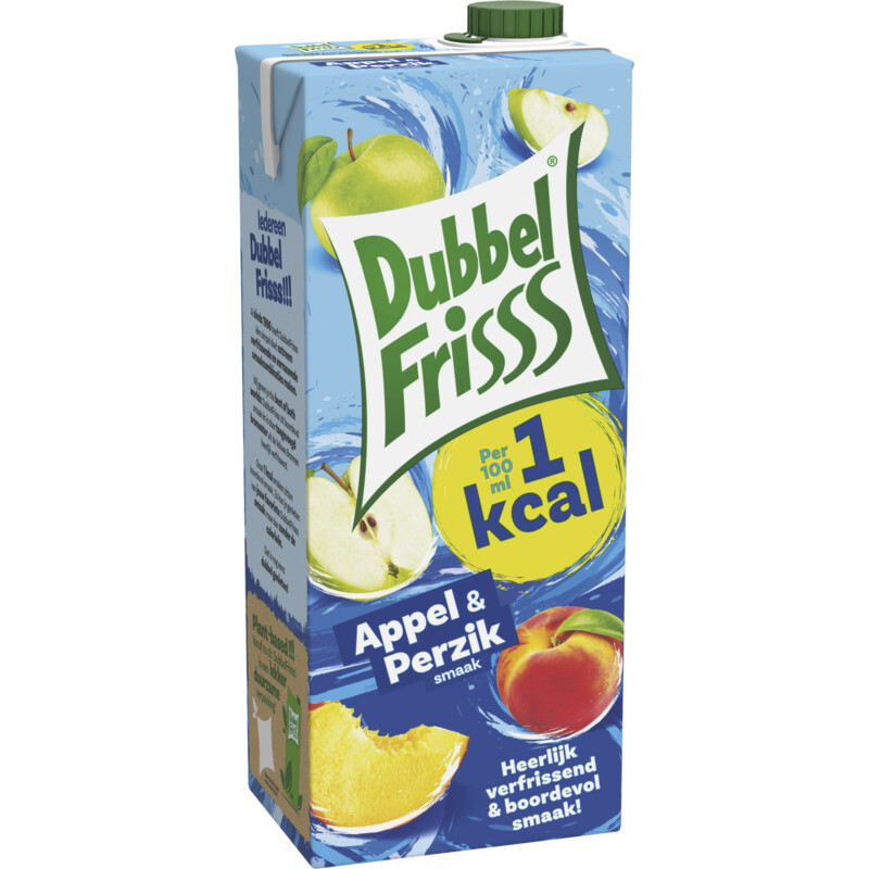 Een afbeelding van DubbelFrisss 1Kcal Appel & perzik