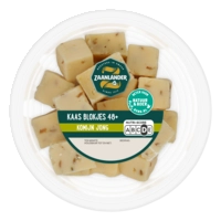 AH Zaanlander Kaasblokjes jong komijn 48+