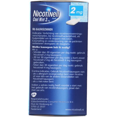 pdp-image-Nicotinell Cool mint 2mg nicotine kauwgom