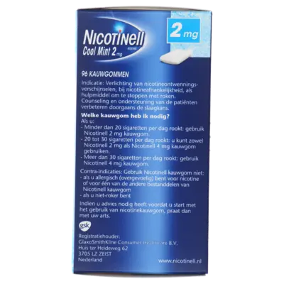 pdp-image-Nicotinell Cool mint 2mg nicotine kauwgom