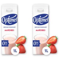 Optimel Drinkyoghurt aardbei 2-pack