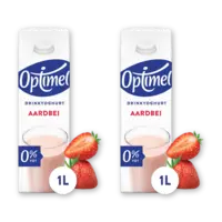 Optimel Drinkyoghurt aardbei 2-pack
