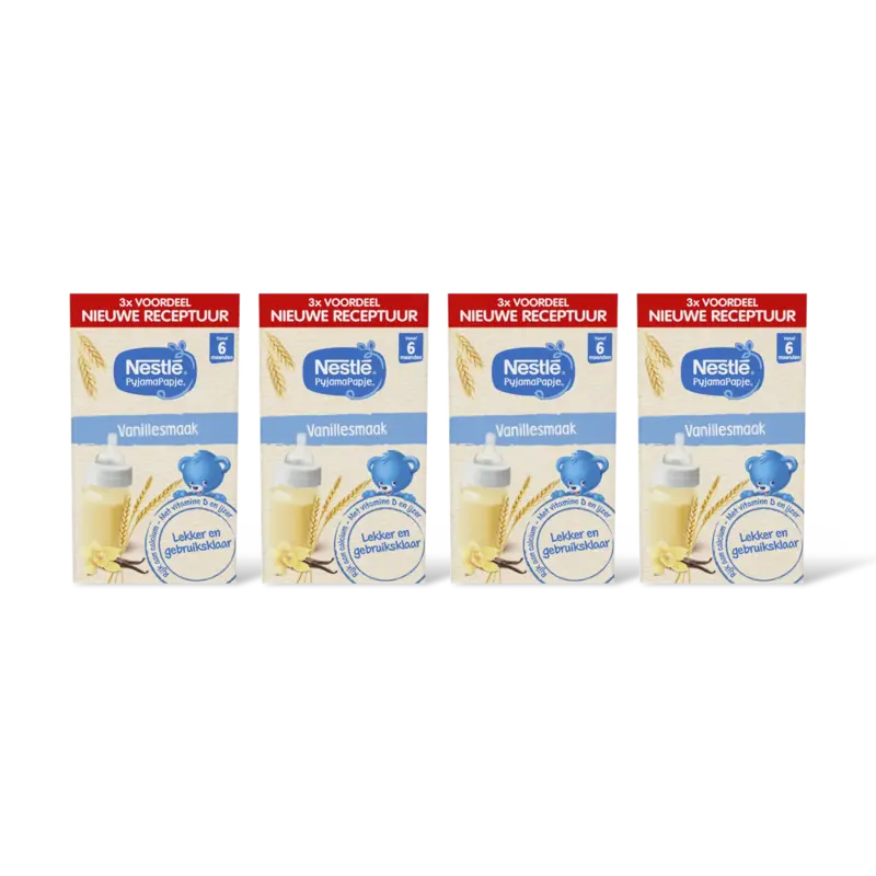 Nestlé Pyjamapapje vanille 6m+ 3x voordeel 4-pk