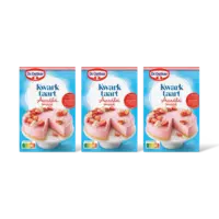 Dr. Oetker Kwarktaart aardbeismaak bakmix 3-pack