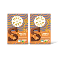 Delicata Chocoletter melk karamel biscuit 2-pack