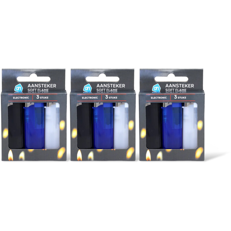 AH Elektronische aanstekers 3-pack