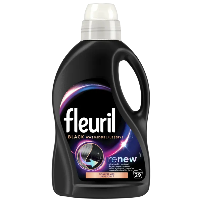 Fleuril Renew black & fiber vloeibaar wasmiddel