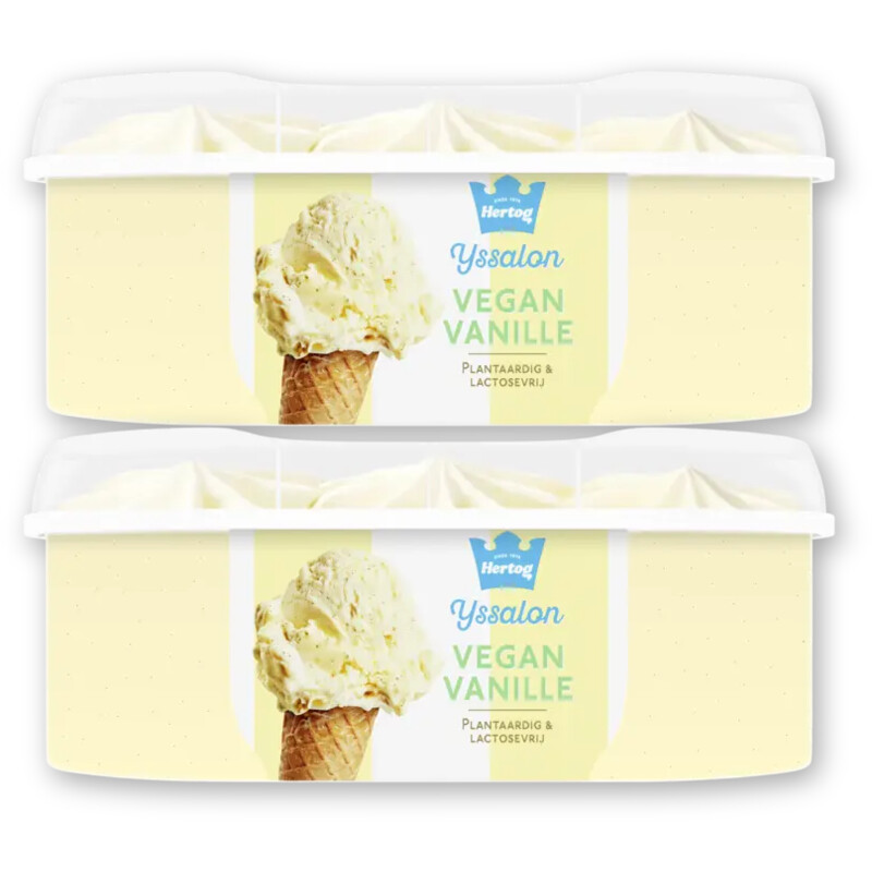 Hertog Ijssalon vegan vanille 2-pack