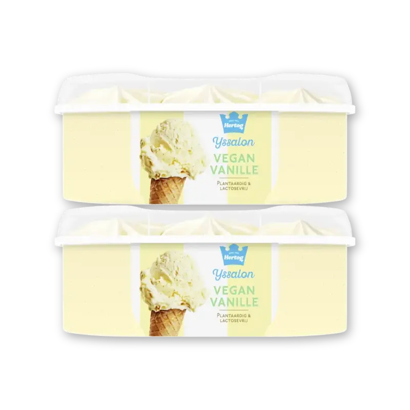 Hertog Ijssalon vegan vanille 2-pack