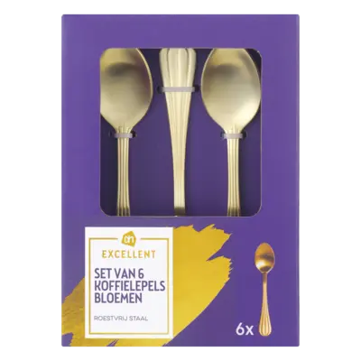 pdp-image-AH Excellent Koffielepels goud mat