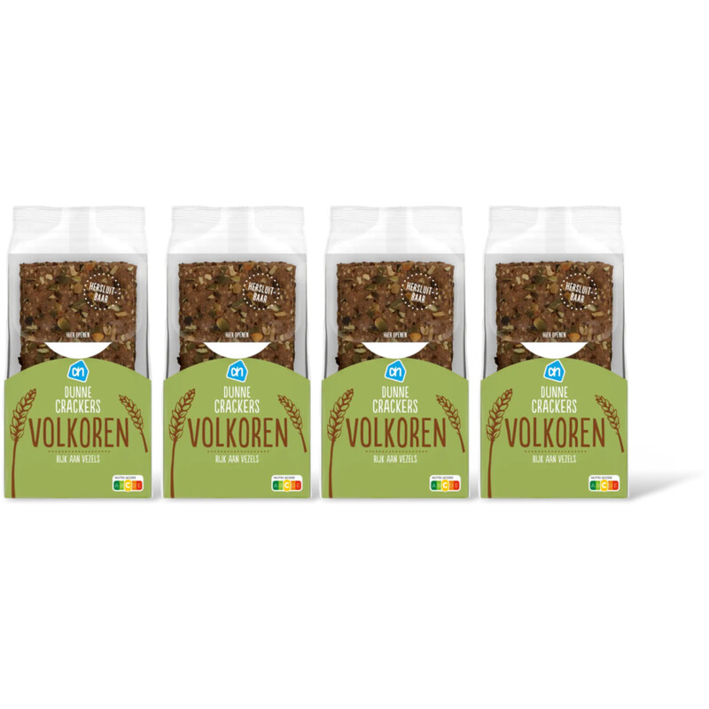 AH Dunne crackers volkoren 4-pack