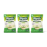 Organix Apple rice cake clouds 12m+ 3-pack