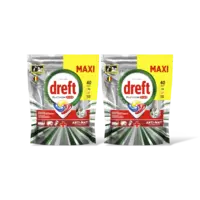 Dreft Platinum+ vaatwastabletten citroen 2pk