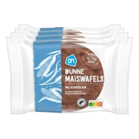 AH Dunne maïswafels melkchocolade 4-pack