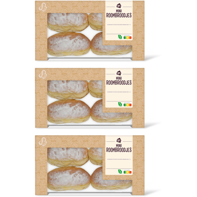 AH Mini roombroodjes 3-pack