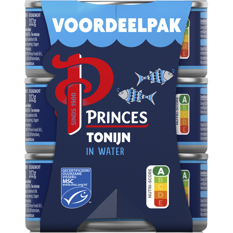 Een afbeelding van Princes Tonijnstukken in water voordeelpak