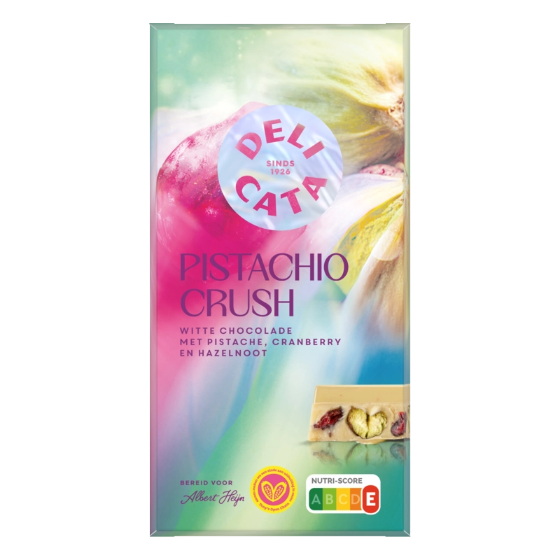 Delicata Reep pistache cranberry hazelnoot
