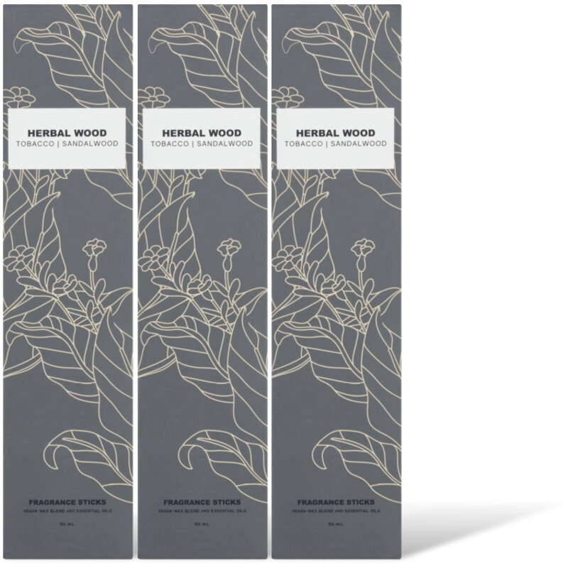 AH Geurstokjes herbal wood 3-pack