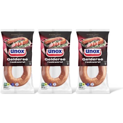 pdp-image-Unox Gelderse rookworst 3-pack