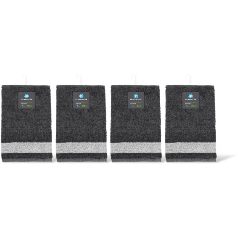AH Keukendoek grijs 4-pack