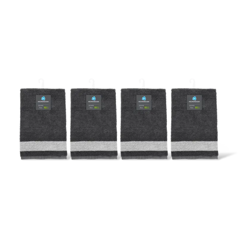 AH Keukendoek grijs 4-pack