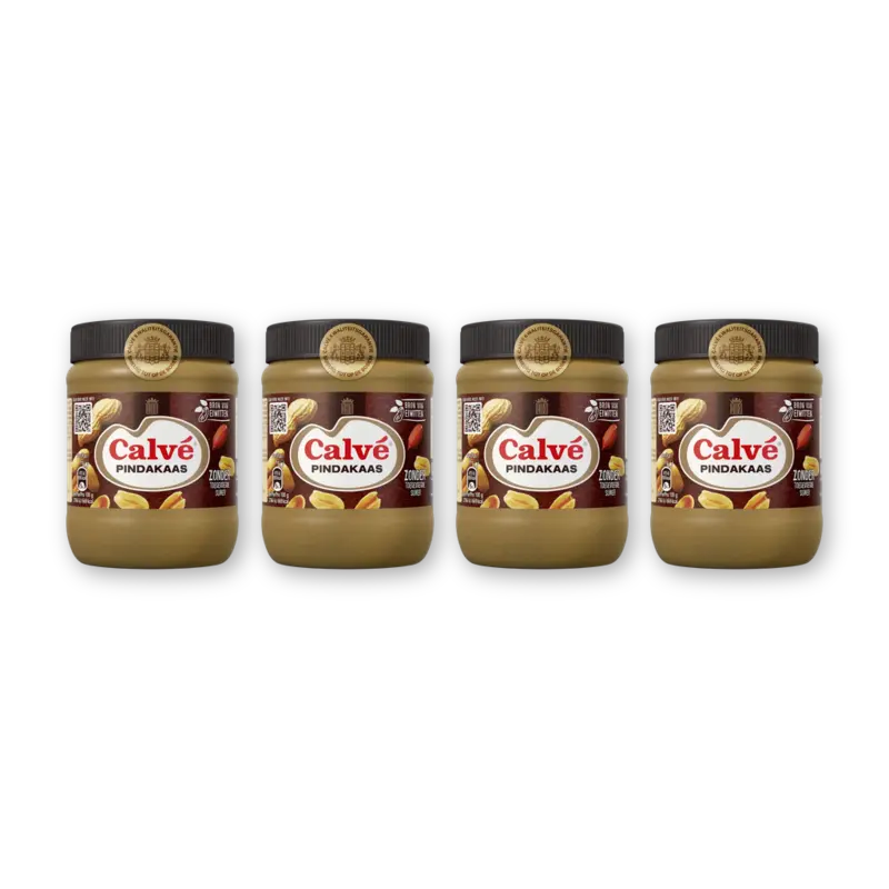 Calvé Pindakaas pot 4-pack