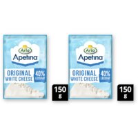 Arla Apetina white cheese 40% less fat 2-pack