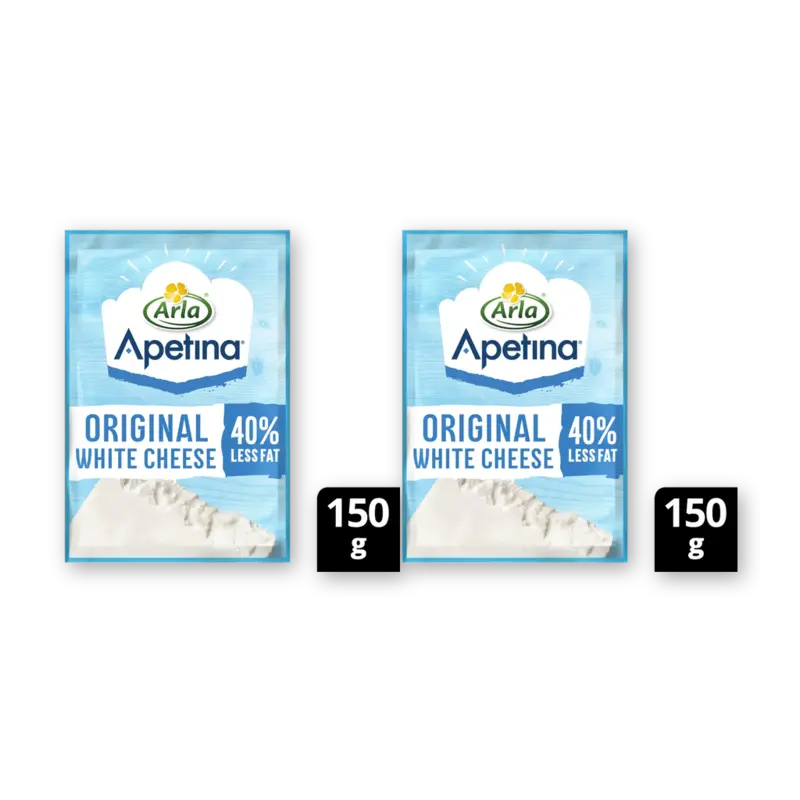 Apetina white cheese 40% less fat 2-pack