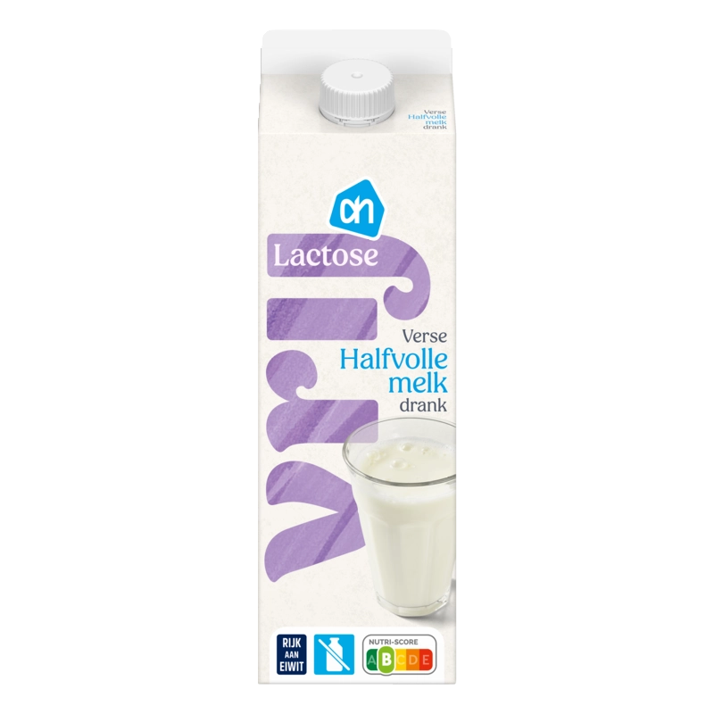 Lactosevrij verse halfvolle melkdrank
