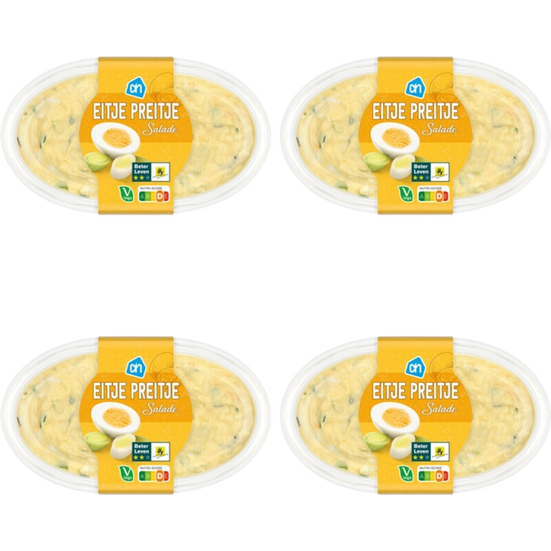 Een afbeelding van AH Eitje preitje salade 4-pack