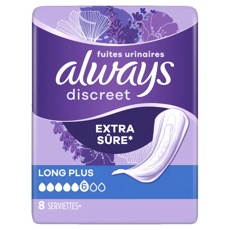 Discreet incontinentieverband long plus