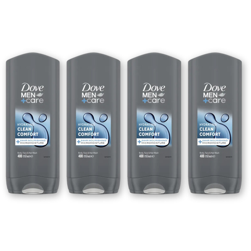 Dove Men+care clean comfort 400ML 4-pack