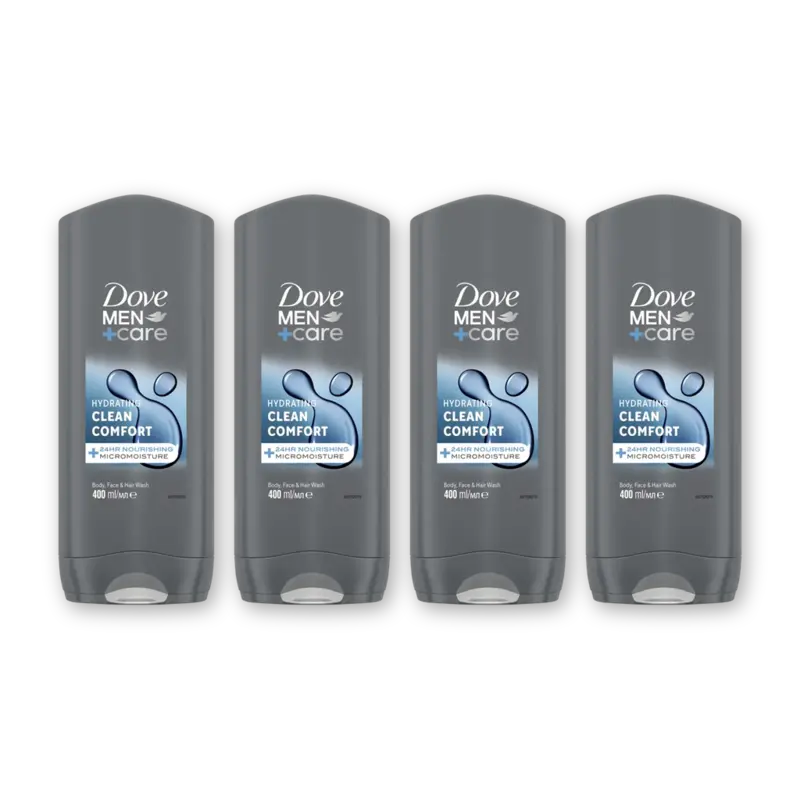 Dove Men+care clean comfort 400ML 4-pack