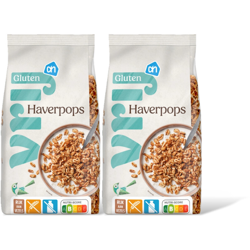 AH Glutenvrij Vezelrijke haverpops 2-pack