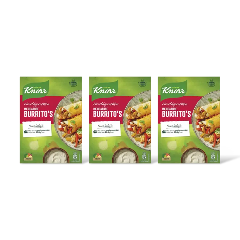 Knorr Mexicaanse burritos 3-pack
