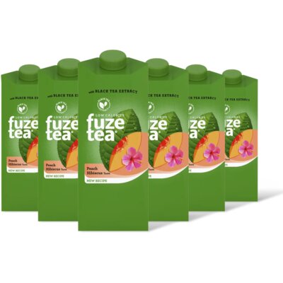 pdp-image-Fuze Tea Black Ice Tea Peach Hibiscus 6-pack