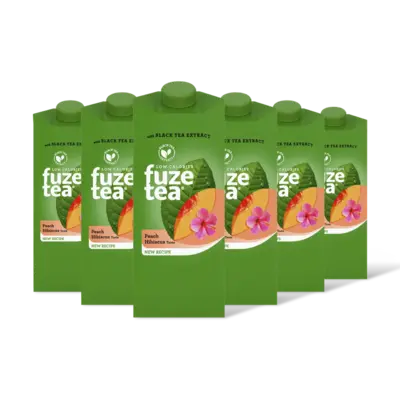 pdp-image-Fuze Tea Black Ice Tea Peach Hibiscus 6-pack