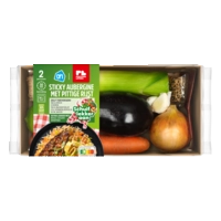 AH Sticky aubergine met rijst verspakket