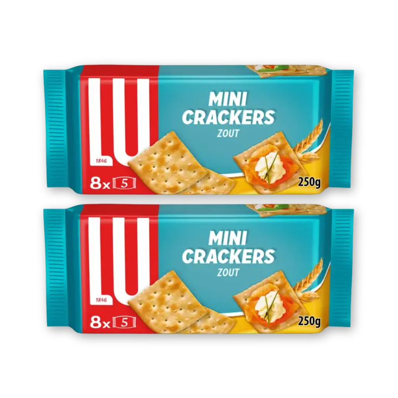 LU Mini crackers zout 2-pack